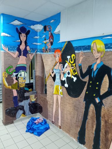 one piece fresque